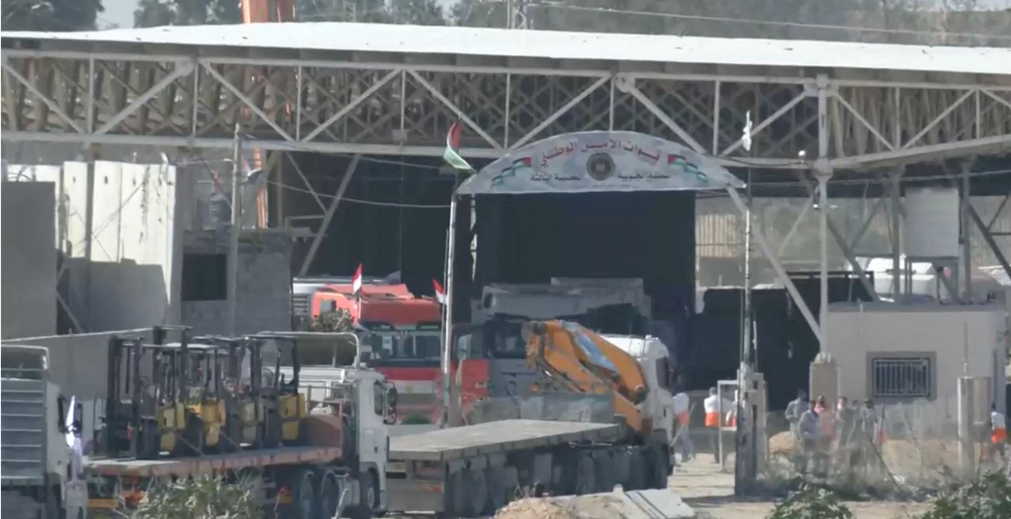 First trucks carrying aid enter Gaza but besieged enclave desperately needs more